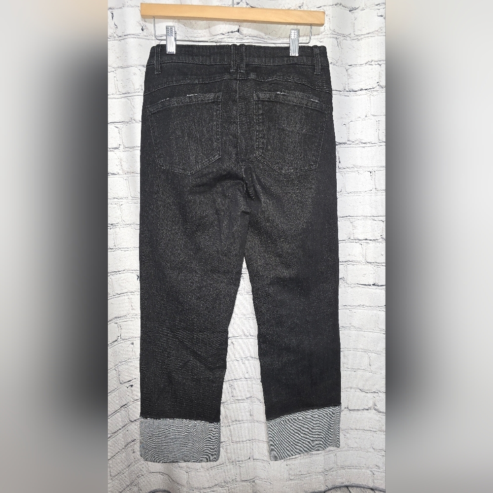 Democracy Ab Solution Black Cropped Jean Size 4 NWOT - Picture 5 of 10